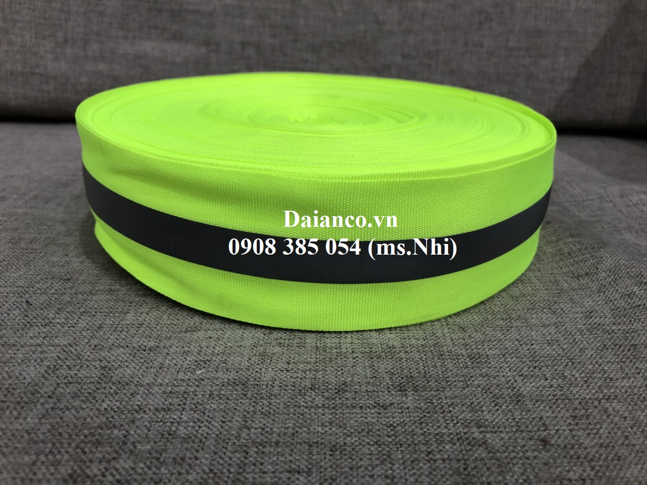 CUỘN DÂY PHẢN QUANG VẢI SỌC XÁM BẢN 2,5CM VÀ 5CM-DÀI 100m- HÀNG SẴN