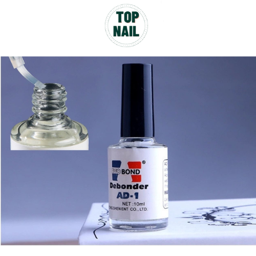 Nước sáng đá phá tháo móng giả, Chai gel tháo móng nail AD