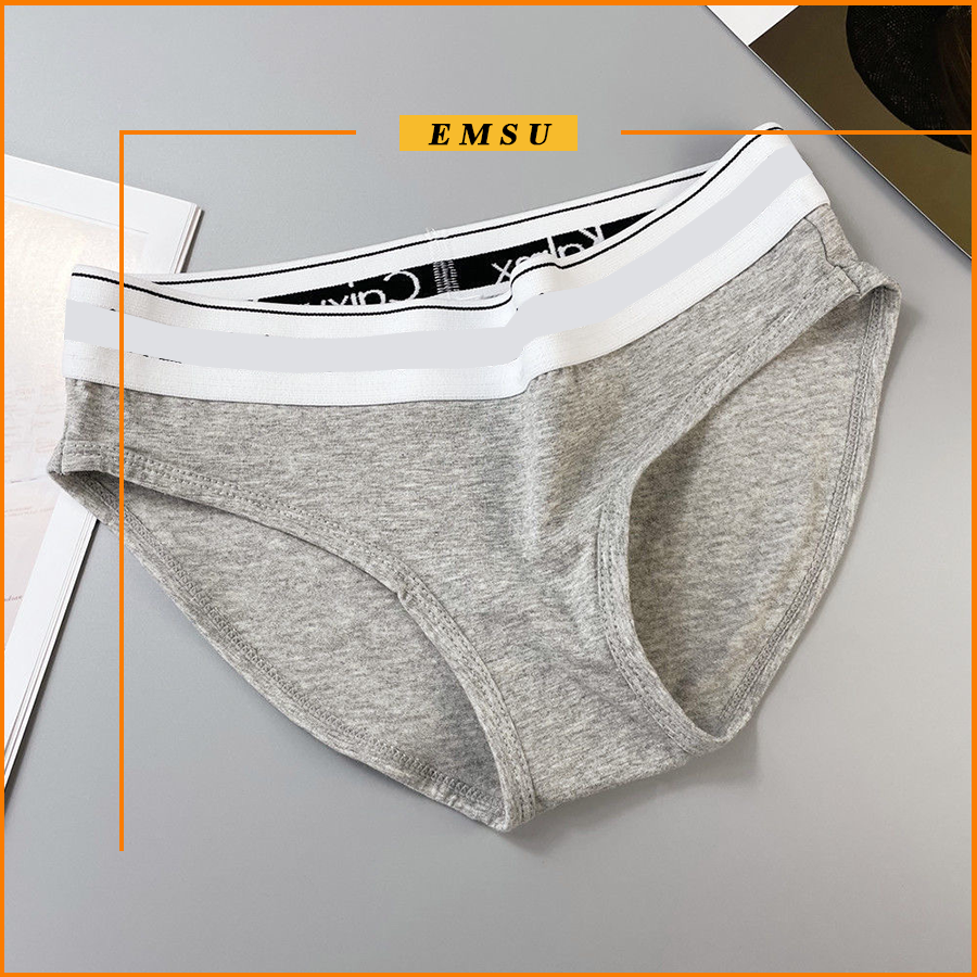 Quần lót nữ cotton thể thao nhập khẩu cao cấp, quần lót cạp cao nữ