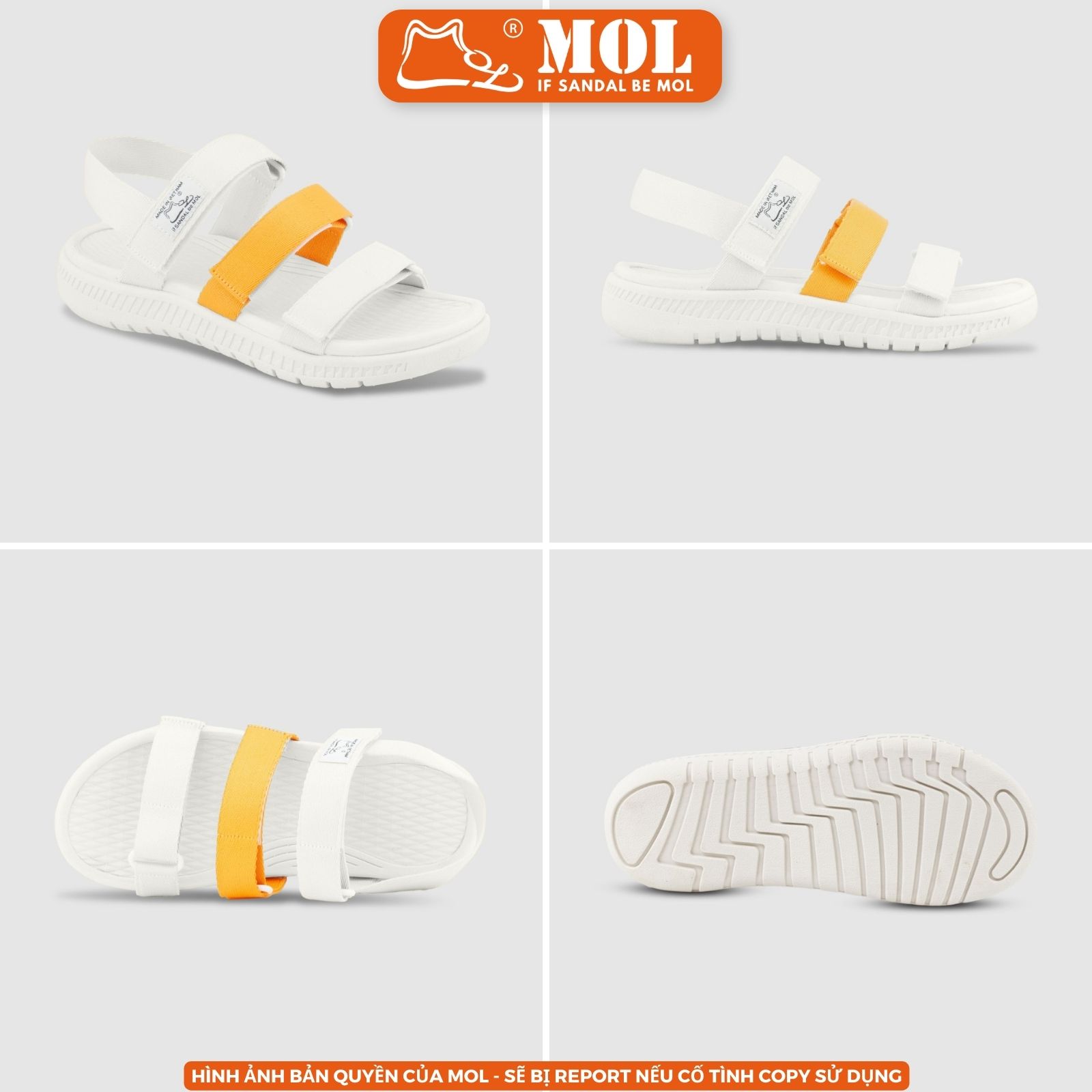 Sandal nam nữ unisex MOL Zenstep MS4 3 quai ngang