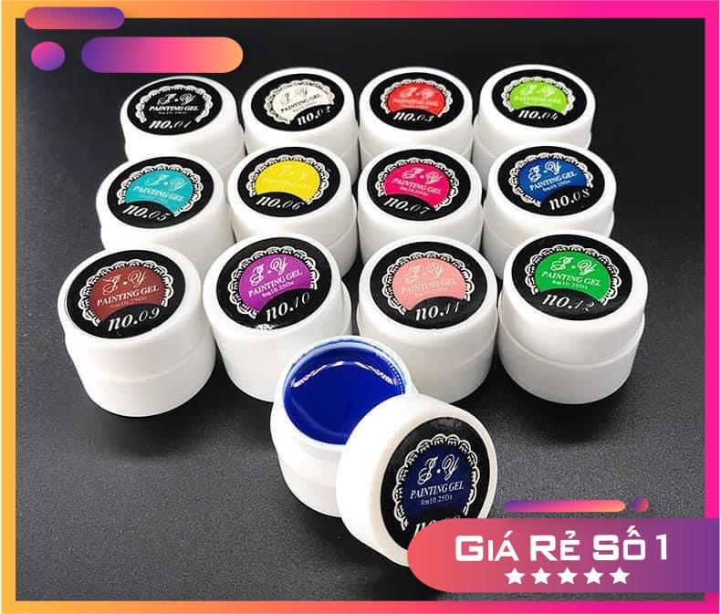 Set gel vẽ 12 màu chất gel đặc đẹp