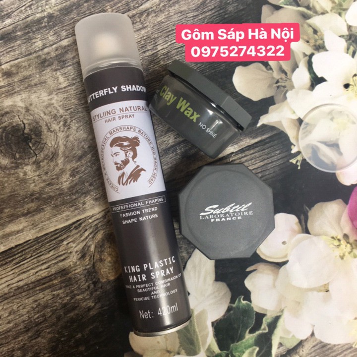 Gôm Xịt Tóc Butterfly Shadow black 420ml-úc