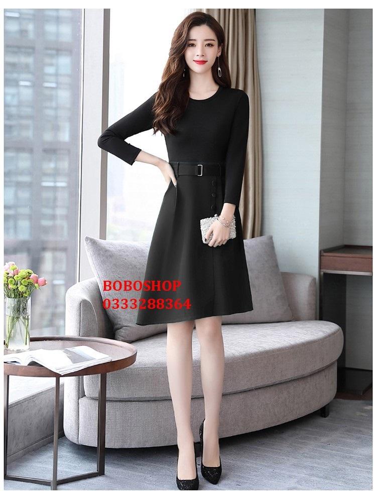 [HCM]CHÂN VÁY XẾP LY PHỐI NÚT SILA