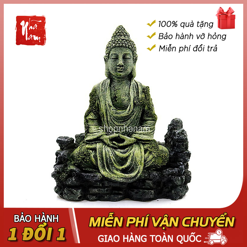 Mô hình tượng phật Như Lai trang trí bể cá bể thủy sinh