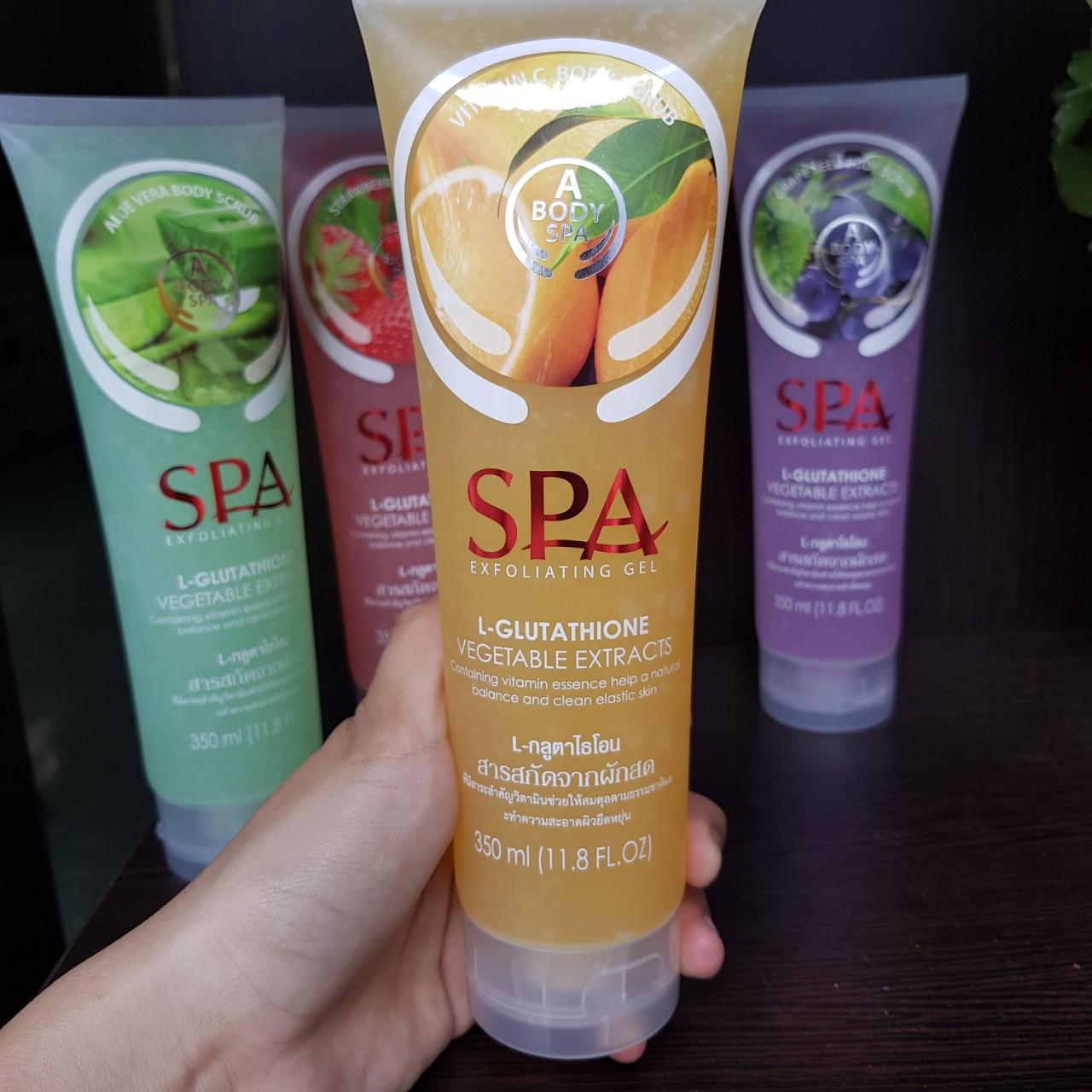 [HCM]GEL TẨY TẾ BÀO CHẾT HƯƠNG CAM SPA EXFOLIATING GEL HÀN QUỐC 350ml