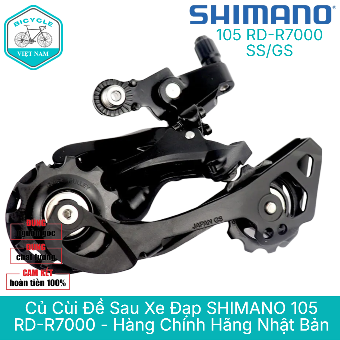 Củ Cùi Đề Sau Xe Đạp SHIMANO 105 RD R7000 11 Speed SS/GS (Dài/ Ngắn) – Chính Hãng Nhật Bản