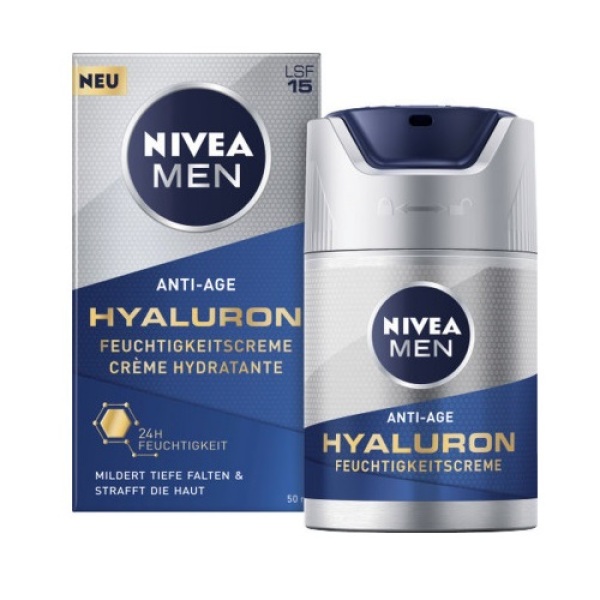 Kem dưỡng da nam Nivea Men Hyaluron SPF15 - Phục hồi da lão hoá (50ml)