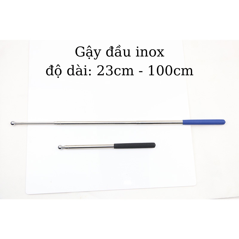 Que Rút Chỉ Bảng Inox Dạy Học Dài 1m