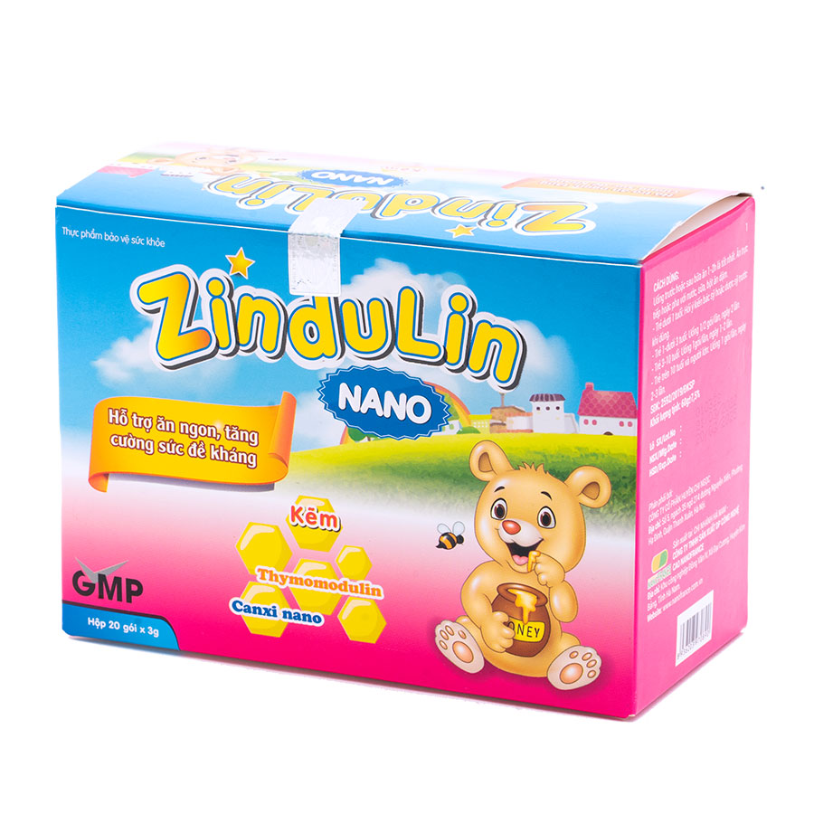 ZINDULIN NANO; HỘP 20 GÓI X 3GR  (Cốm vi sinh)