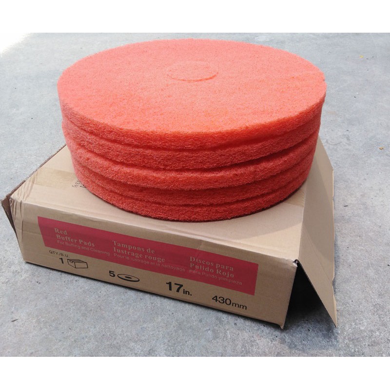 Thùng 5 miếng Pad chà sàn 20 inch màu đỏ hiệu ANKO