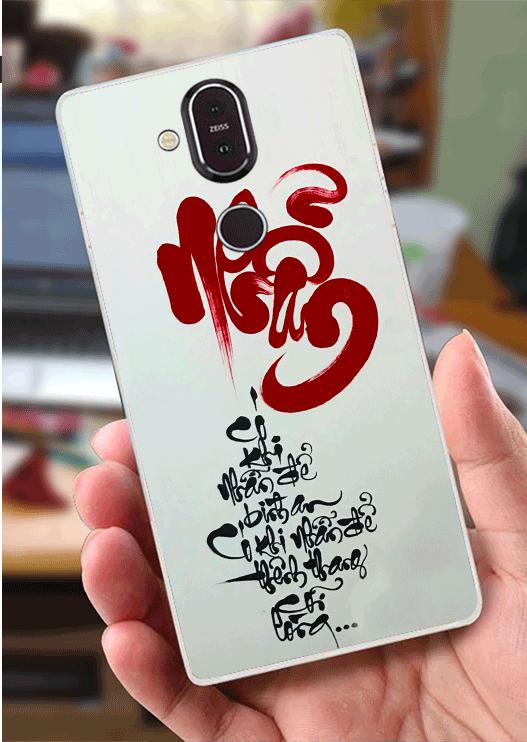 Ốp Lưng Nokia 8.1 (X7) (dẻo viền trắng trong) - Nhẫn