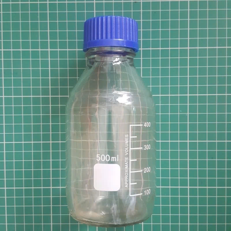 [CHAI ĐỰNG HÓA CHẤT] CHAI TRẮNG NẮP VẶN XANH CHIA VẠCH