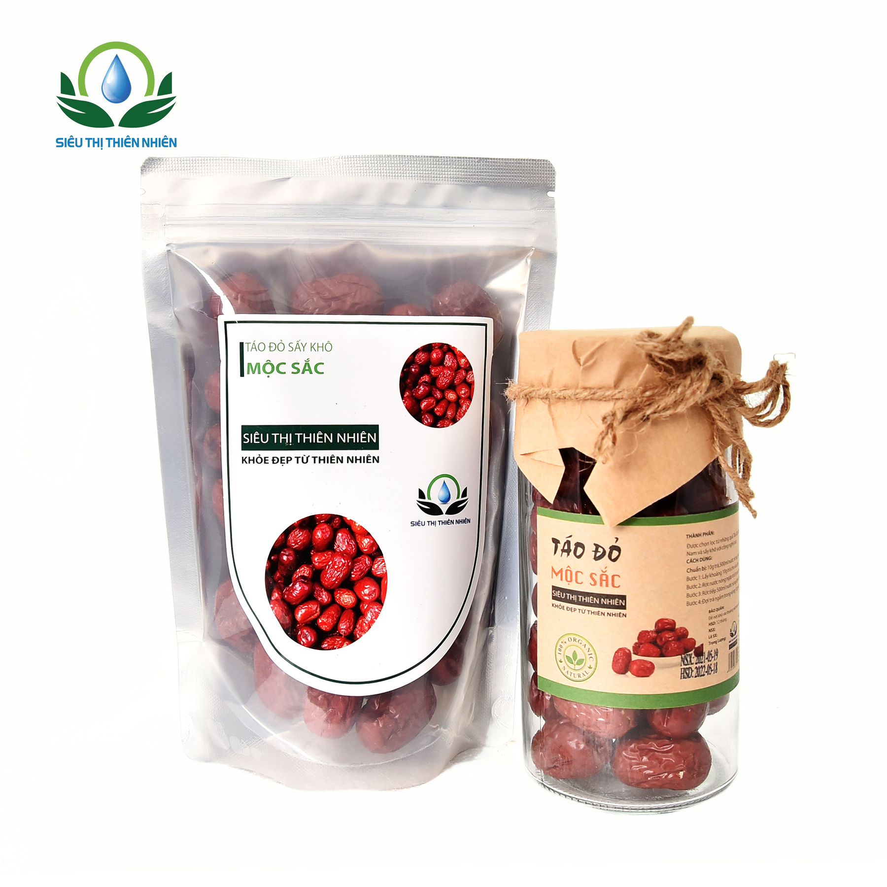 Trà táo đỏ sấy khô Mộc Sắc gói 100g