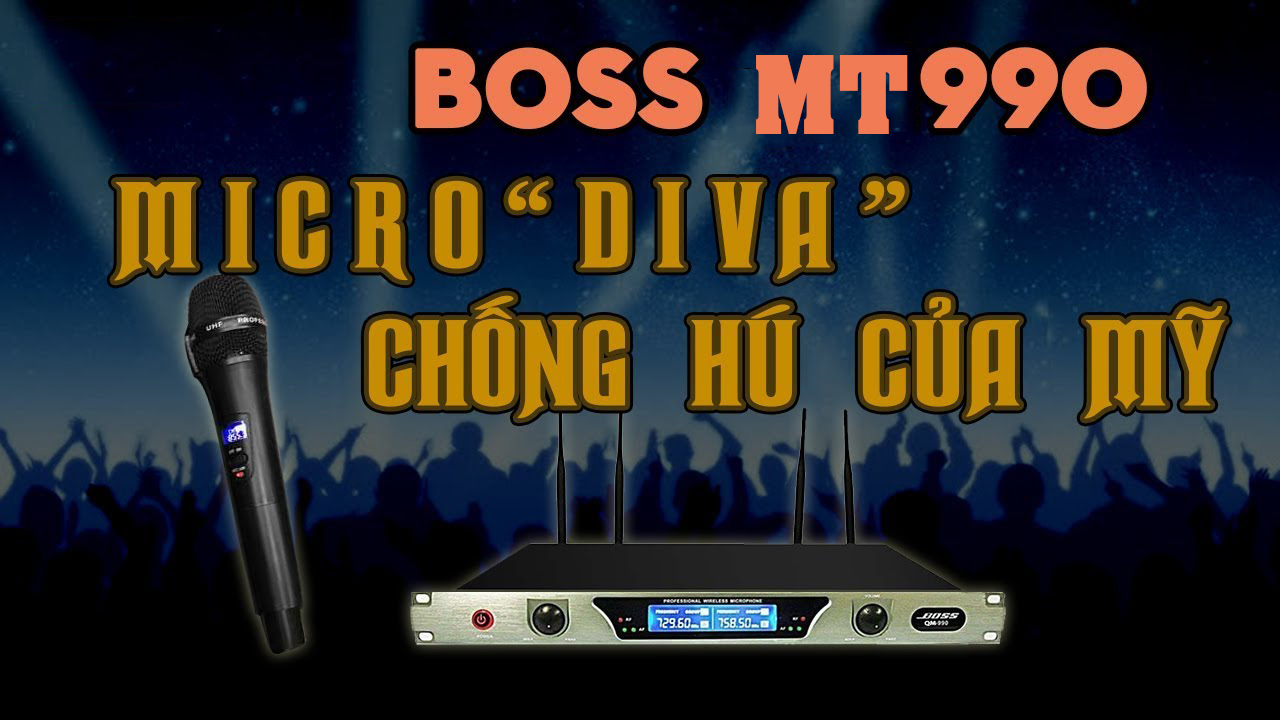 [HCM]Micro Boss MT-990 Không Dây UHF- Hàng Nhập Khẩu