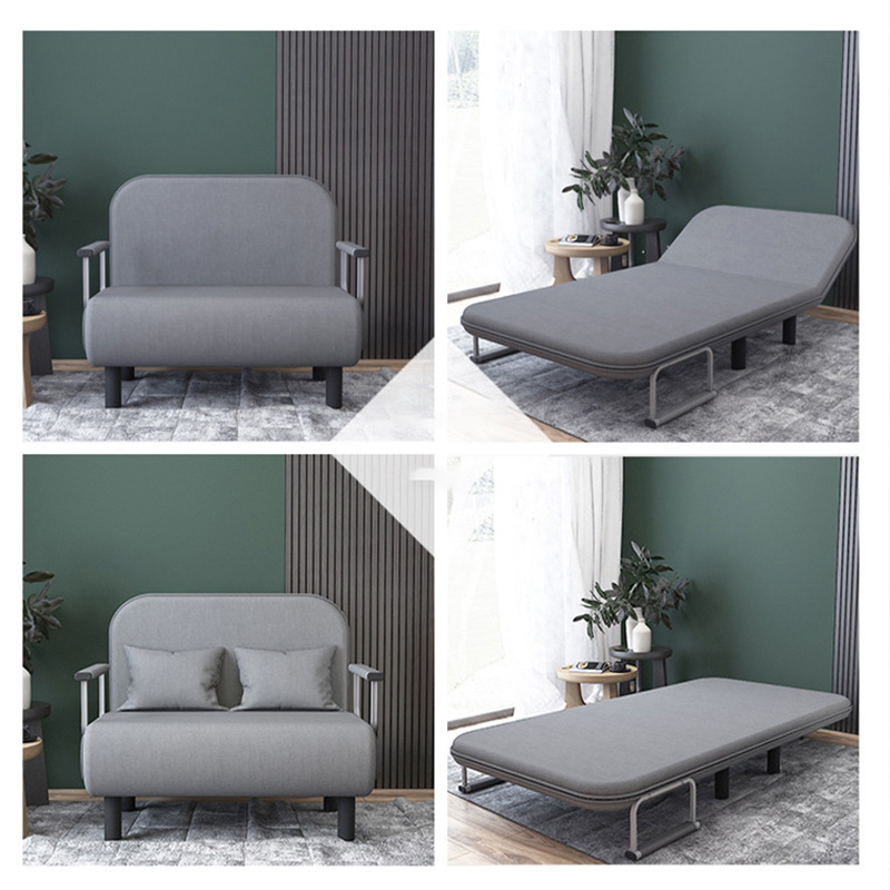 YONUO Modern simple pull-out sofa bed apartment rental house small unit simple single double folding sofa with armrests