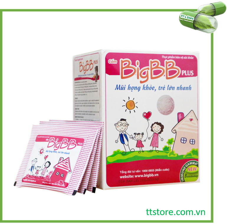 Cốm BigBB Plus (Hồng) - BigBB Xanh [Big bb)