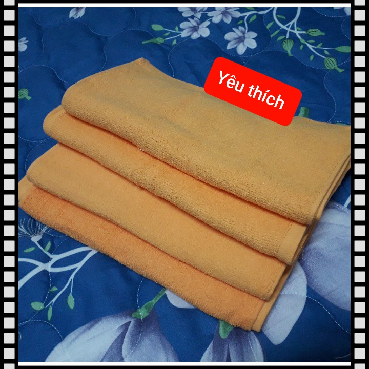 [HCM]Combo 10 cái khăn ( loại 1 ) lau bảng lau xe lau bếp đa năng màu cam