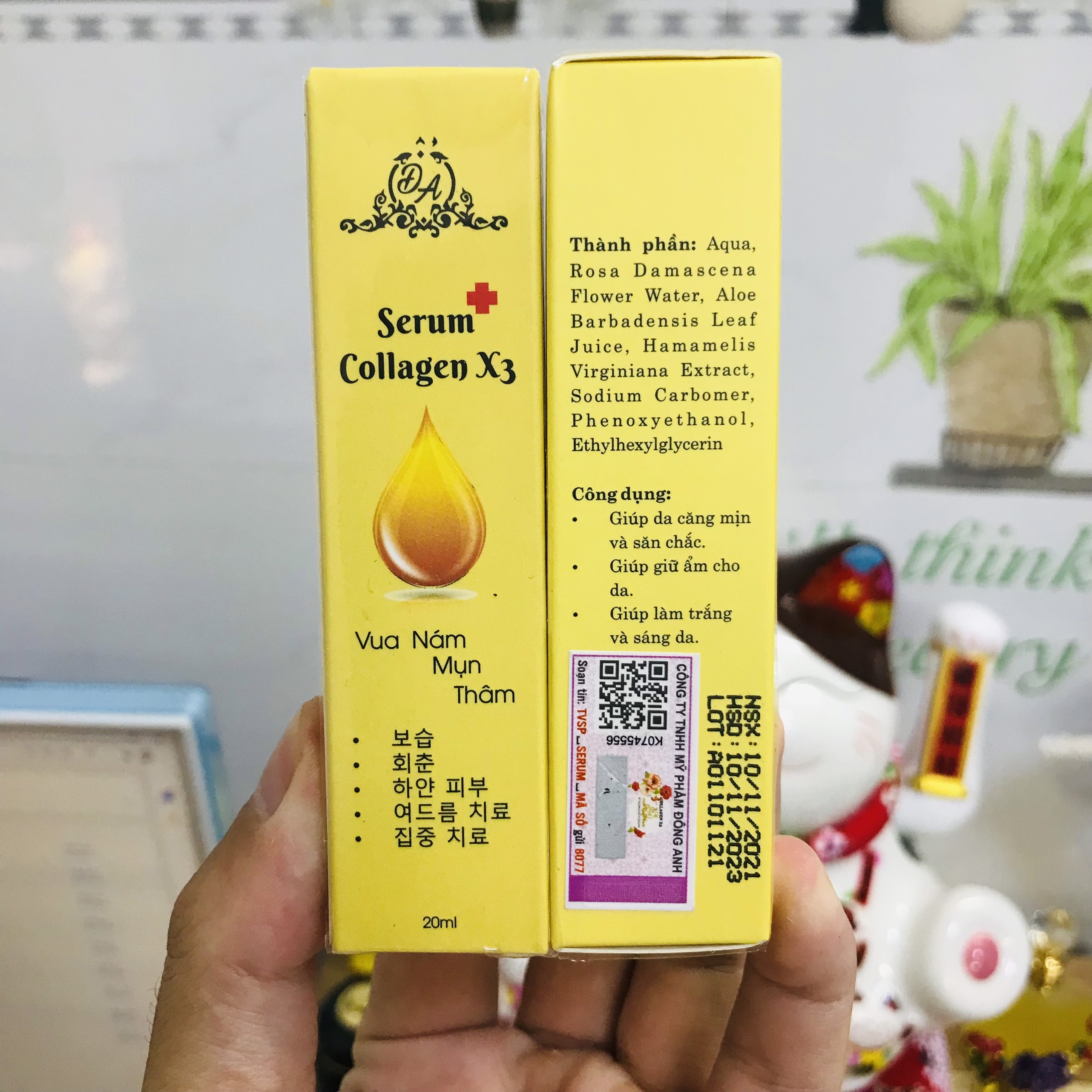 Serum collagen x3 đông anh- mẫu tem mới 2022 - chính hãng 20ml - serum nám căng bóng da x3