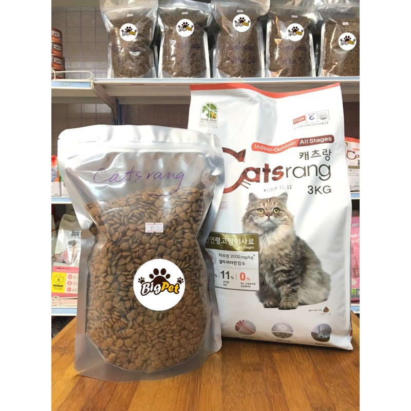 Hạt Khô Catsrang Thức Ăn Cho Mèo Túi 1Kg - Dinh Dưỡng Tăng Cường Hệ Miễn Dịch Catrang
