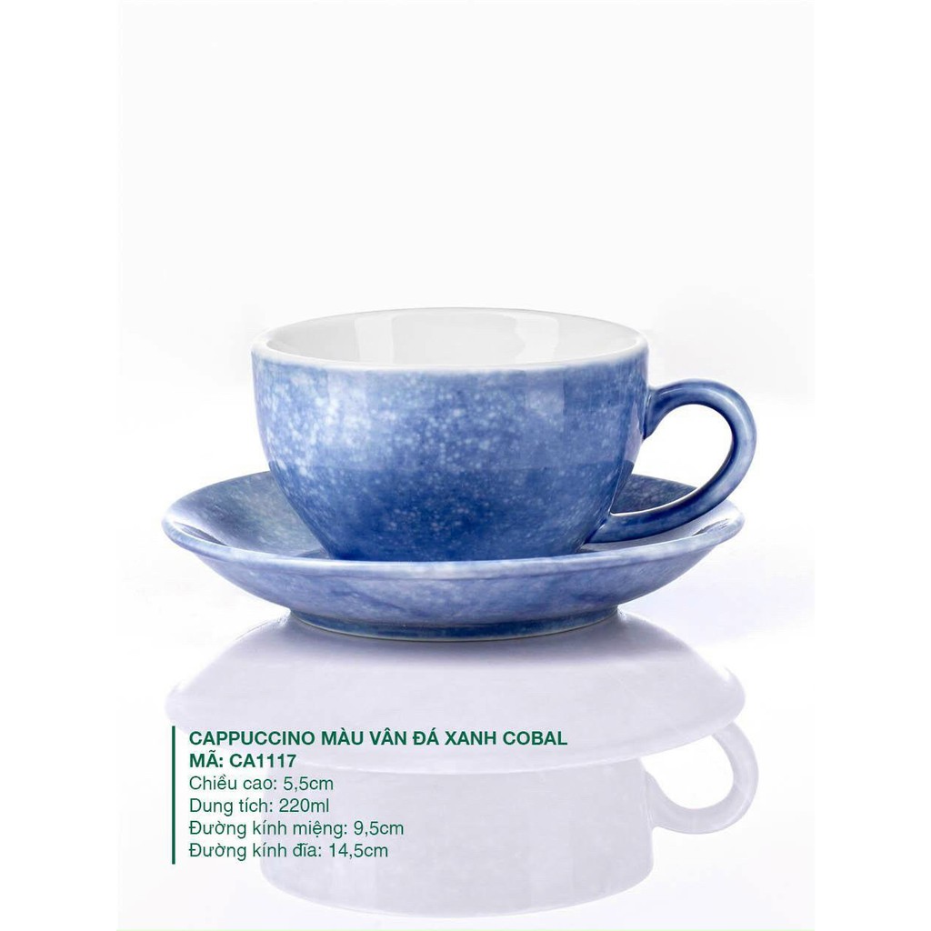 Ly Cà Phê Gốm Sứ Capuchino Cao Cấp [IN LOGO CỐC SỨ THEO YÊU CẦU]