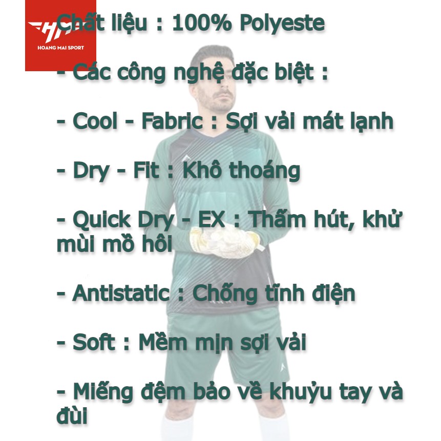 Bộ Quần Áo Thủ Môn Có Đệm Bảo Vệ