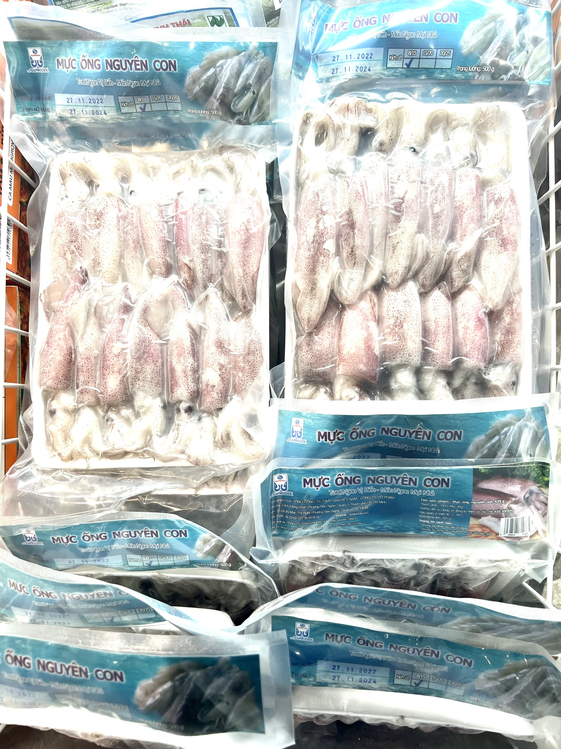 Mực ống nguyên con - Túi 425g