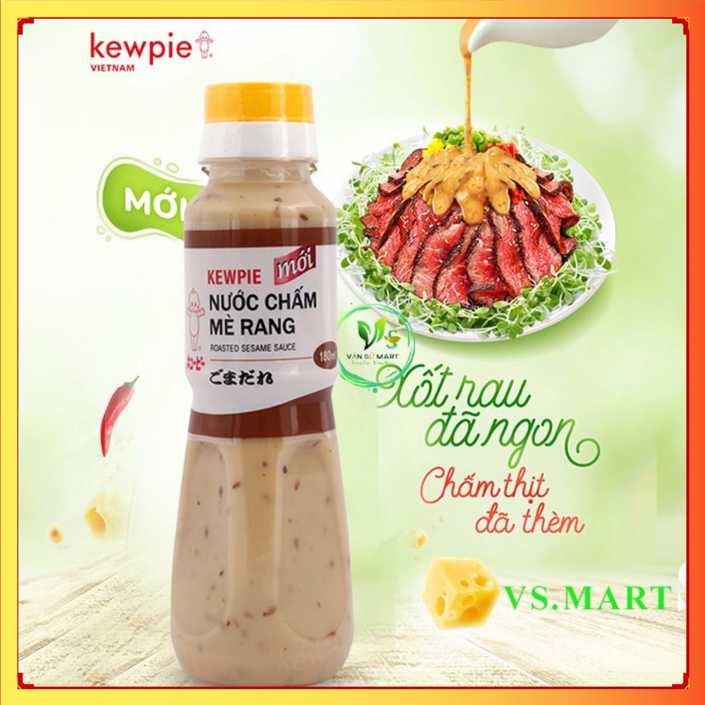 Sốt mè rang / Rong nho tách nước / Nước chấm mè rang kwepie Chai 180 ml