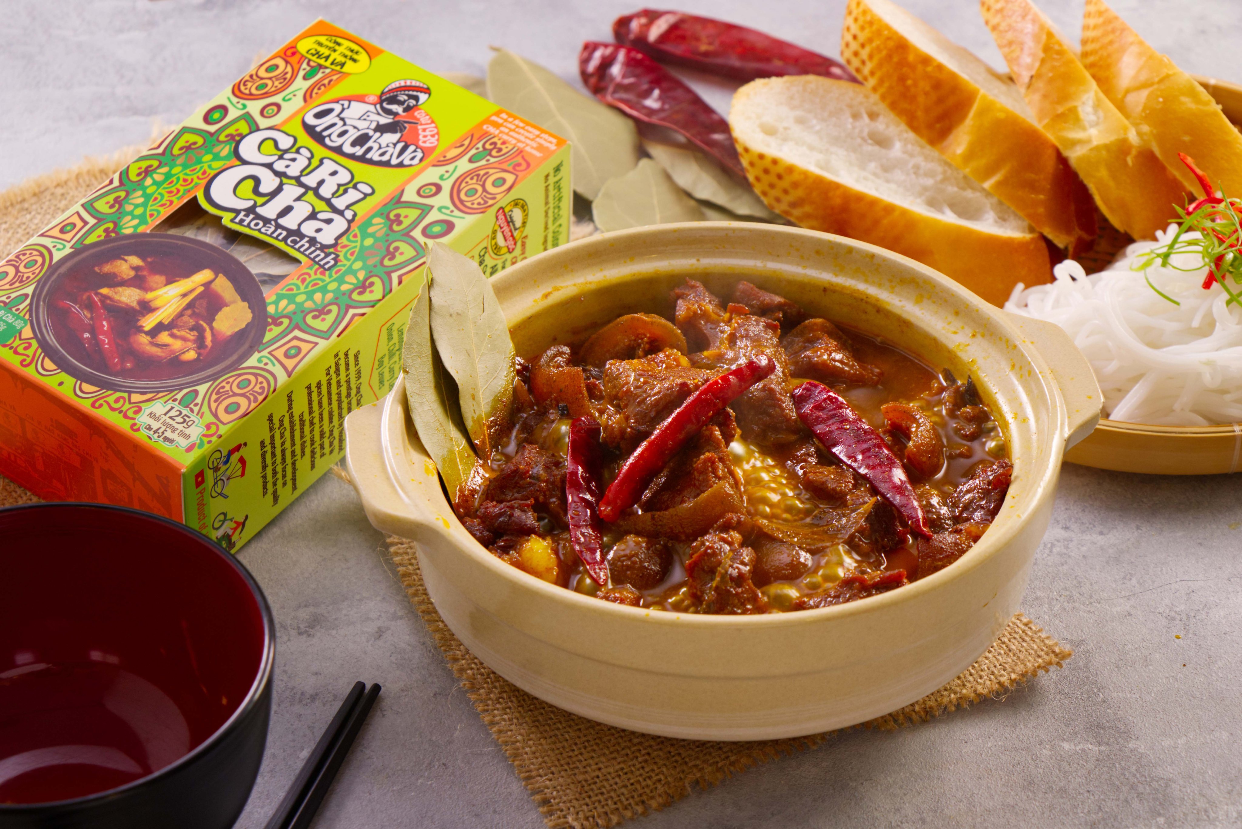 Cha Curry Ong Cha Va 125g - Cooking set for 4-5 people