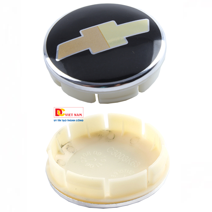 1 chiếc logo chụp mâm, ốp lazang bánh xe ô tô Che.vrolet đường kính 63mm