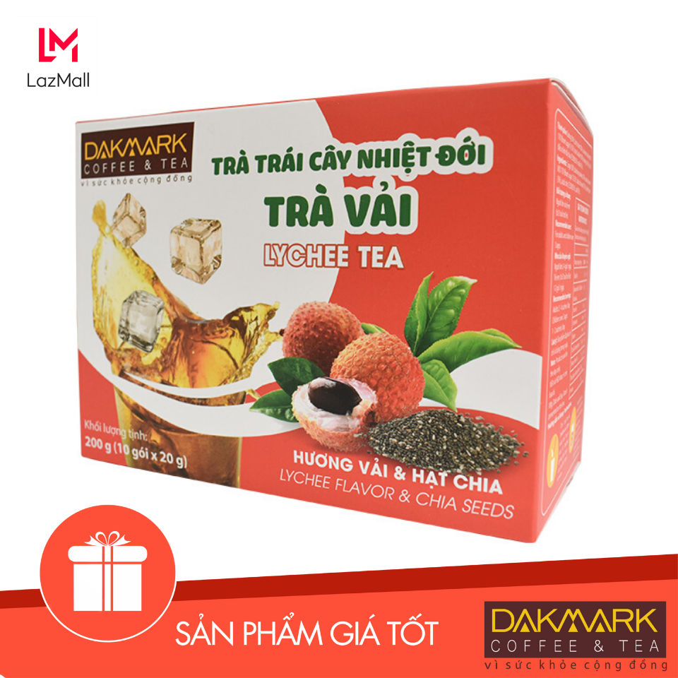 Trà hòa tan Vải hạt Chia DakMark