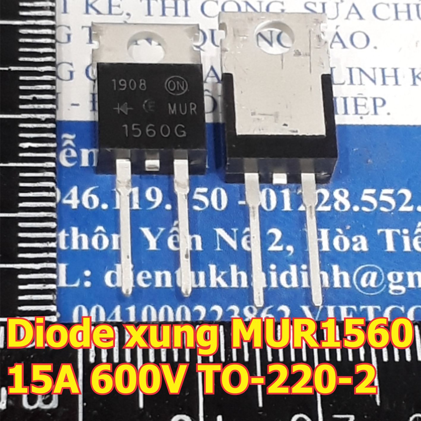 5 con Diode xung đơn MUR1560G MUR1560 1560 15A 600V TO-220-2 kde6336
