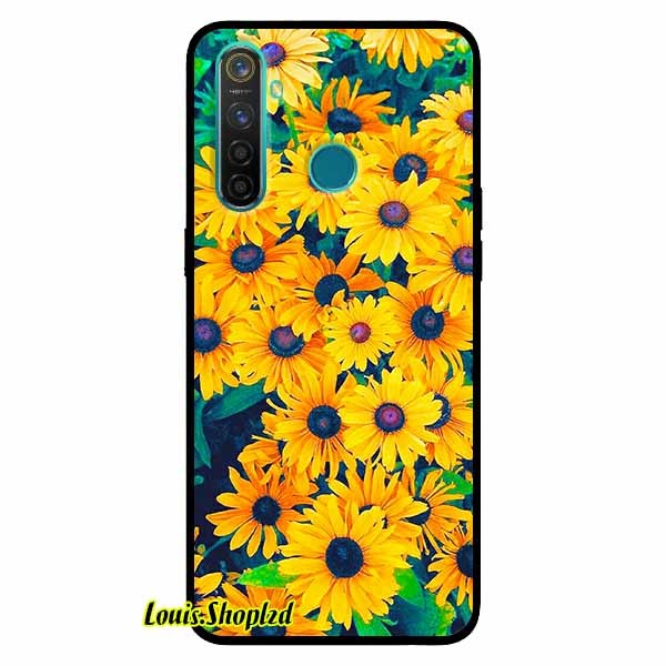 Ốp lưng dành cho realme 5 pro - realme q - vườn cúc vàng