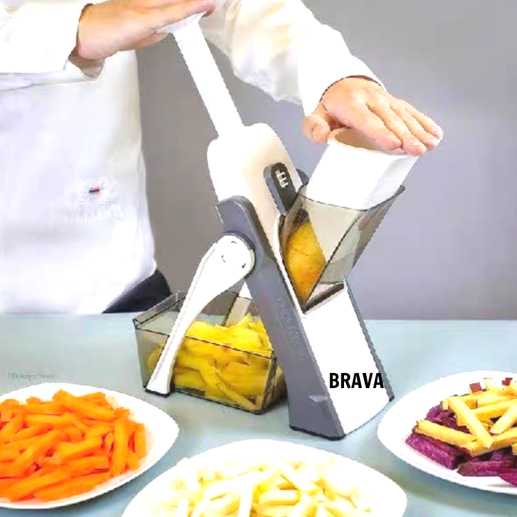 Máy Thái Thịt Rau Củ Quả Đa Năng Thương Hiệu BRAVA Cao Cấp-Hàng Nhập Khẩu