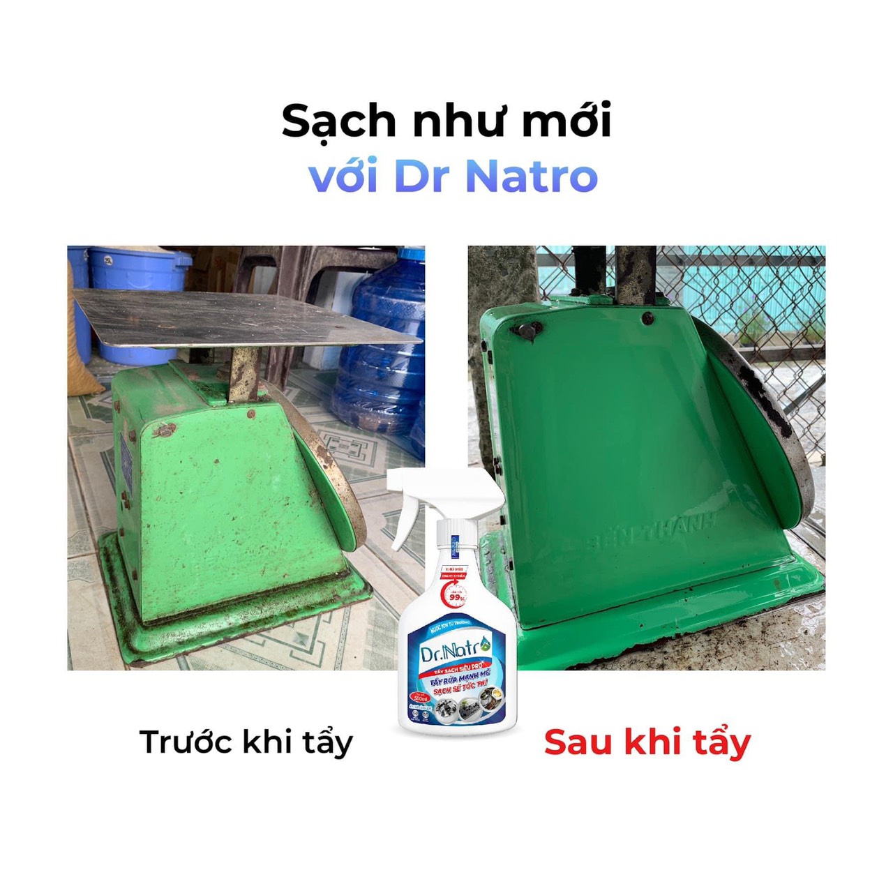 Nước tẩy rửa Ion từ trường Dr Natro