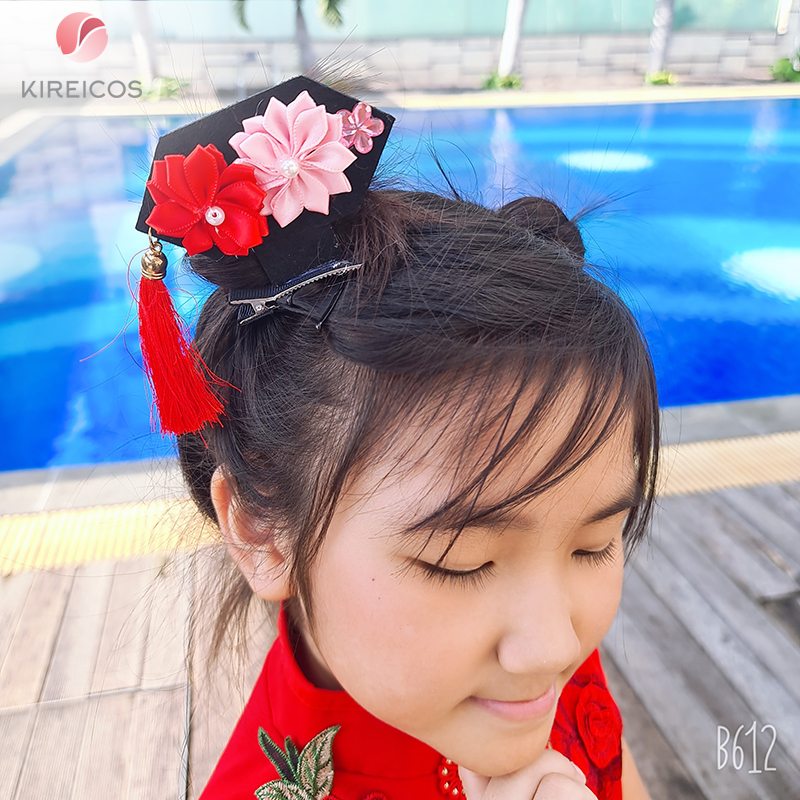 [HCM]Kẹp Tóc Hoàn Châu Cách Cách Phong Cách Trung Hoa Màu Ngẫu Nhiên