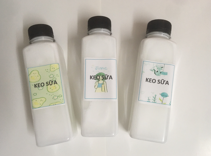 KEO SỮA - KEO SỮA LÀM SLIME ĐẪ PHA SẴN