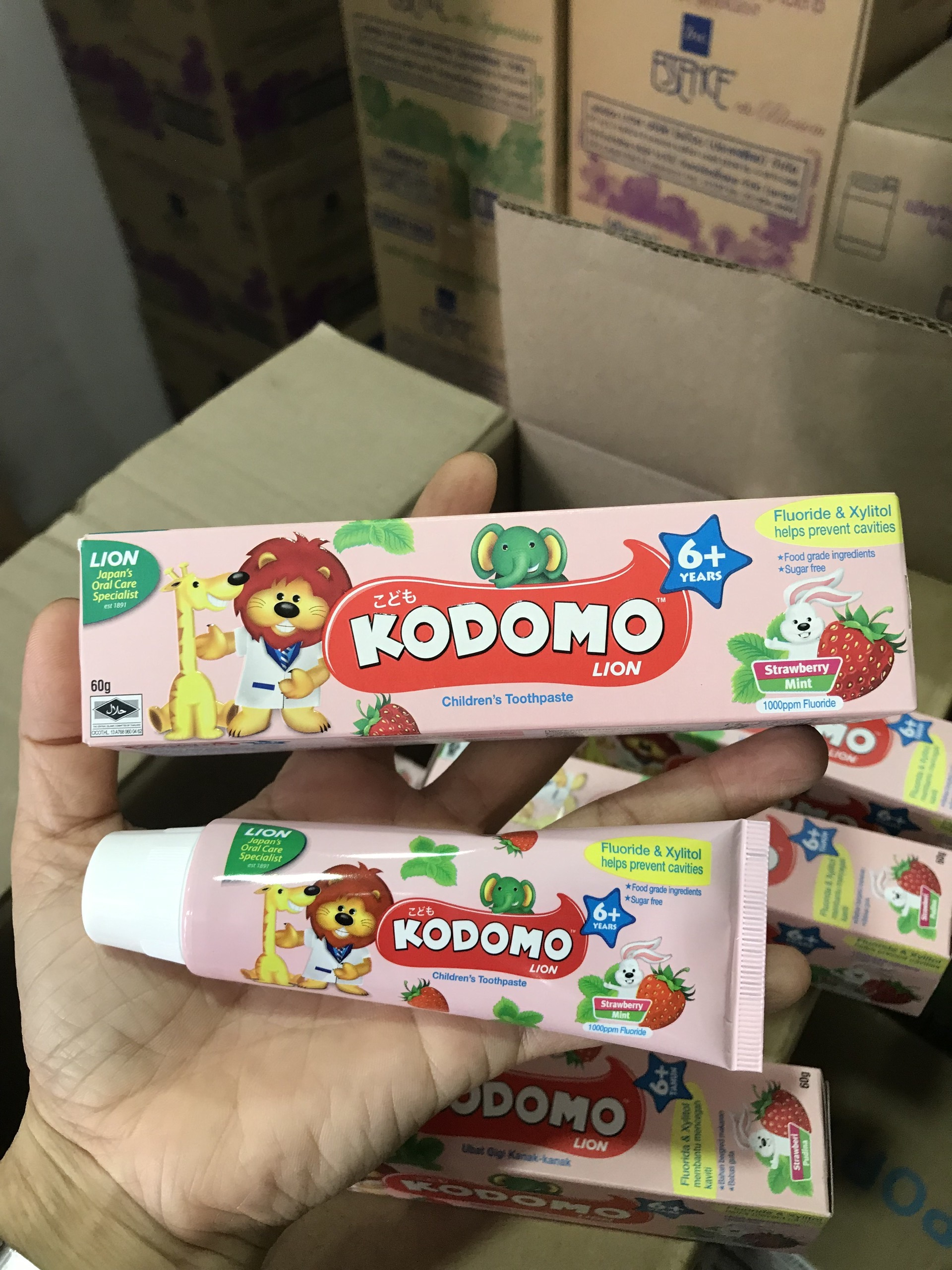 Kem đánh răng trẻ em 6+ Kodomo 60g Nhật Bản