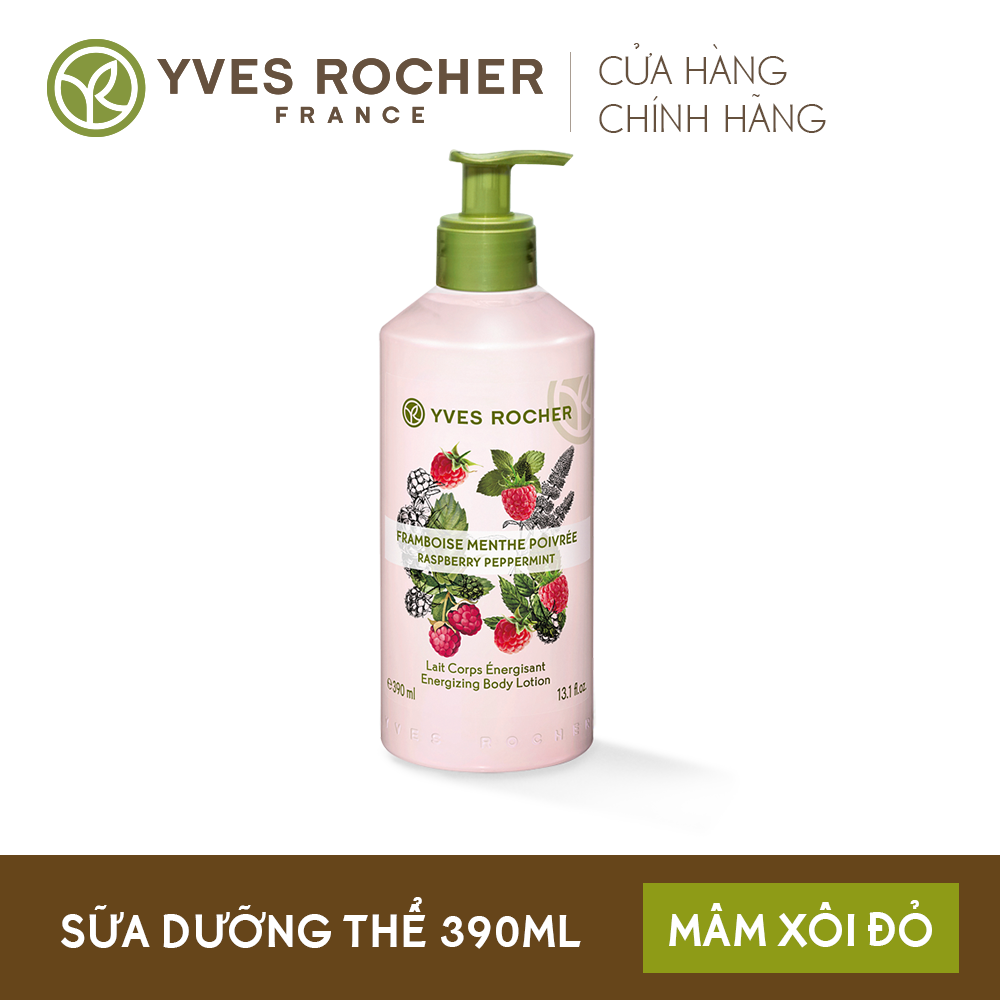 Combo Làm Sạch và Dưỡng Ẩm Yves Rocher Raspberry Peppermint 790ml