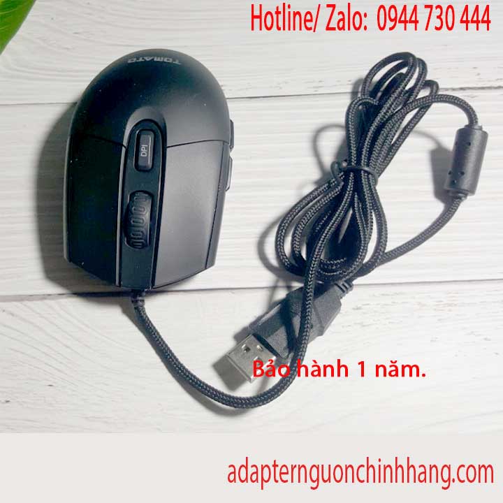 Chuột có dây gaming Tomato G201 Led 7 màu 3200DPI