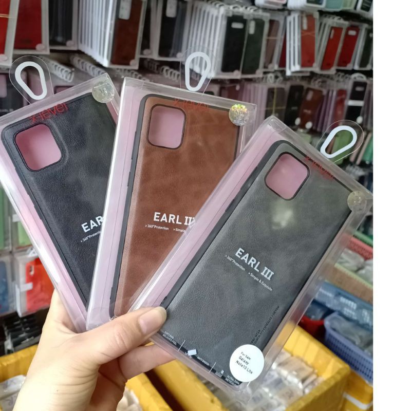Chính hãng ốp lưng da cao cấp samsung galaxy note 10 lite viền dẻo