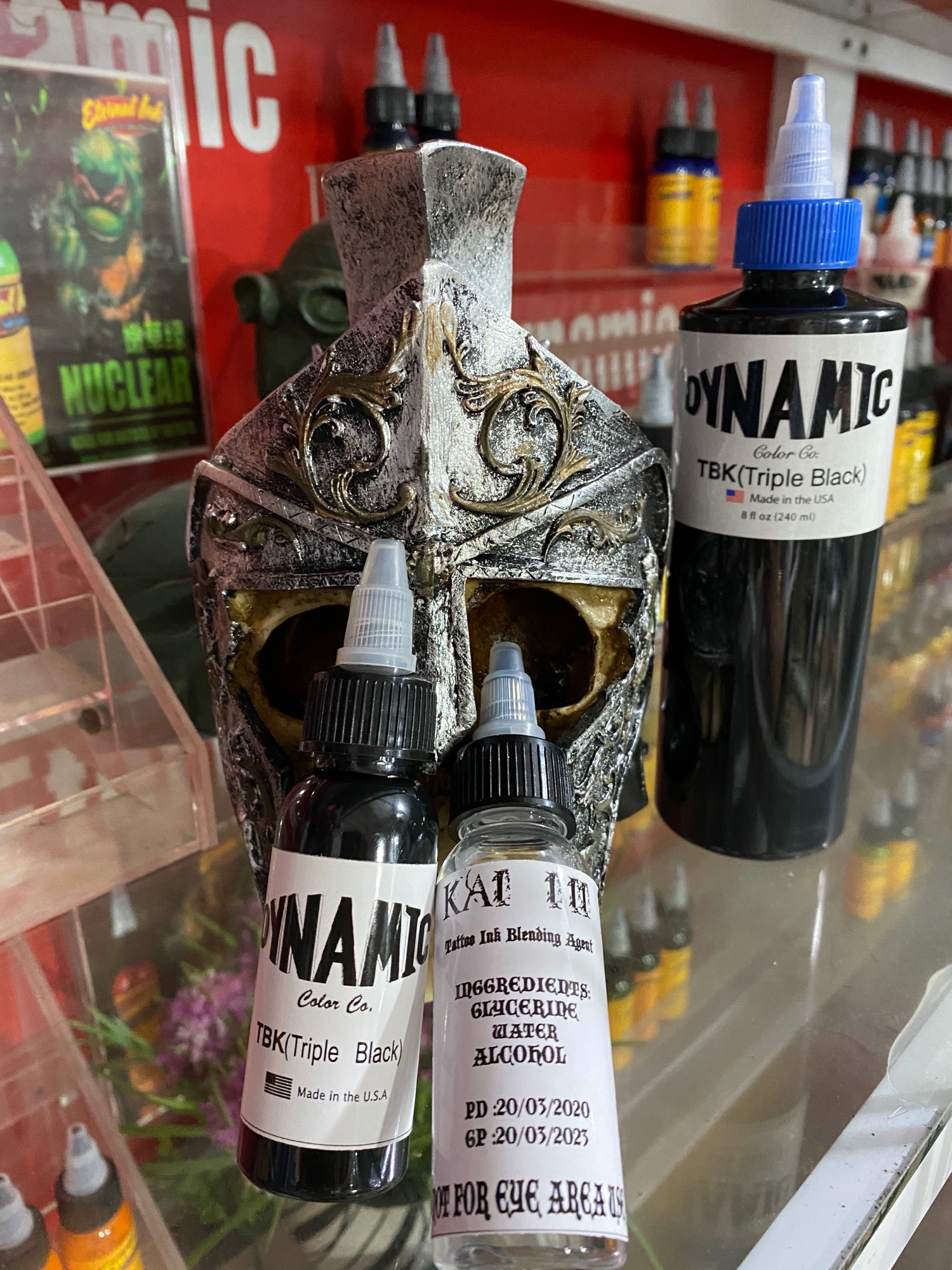 Mực xăm Dynamic TBK 30ml tặng kèm nước pha mực kaidi