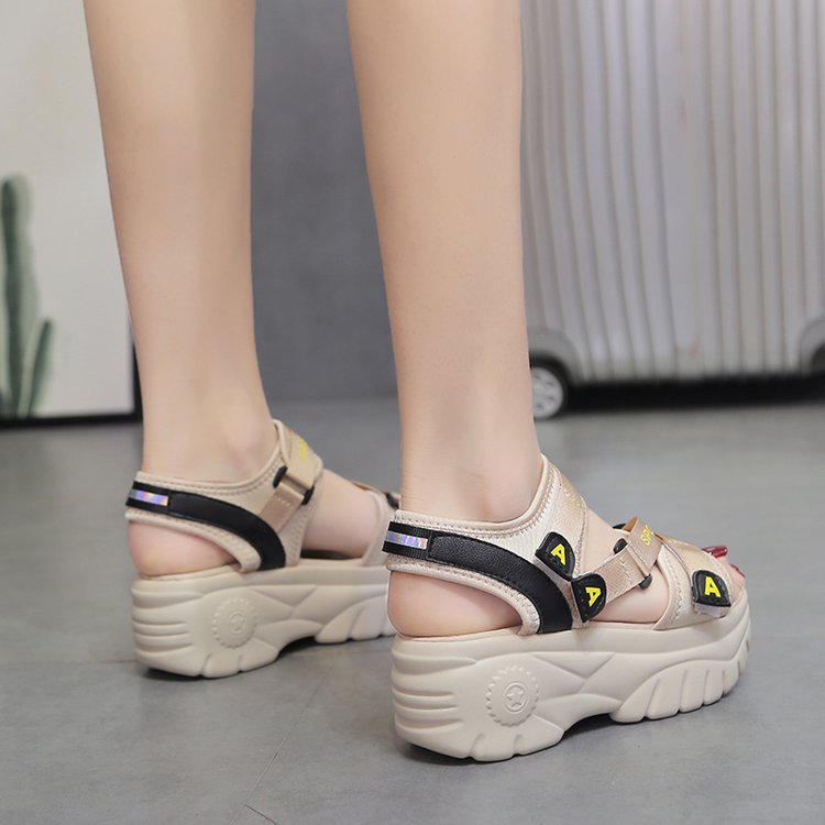Giày sandal nữ cá tính cao 6cm S116