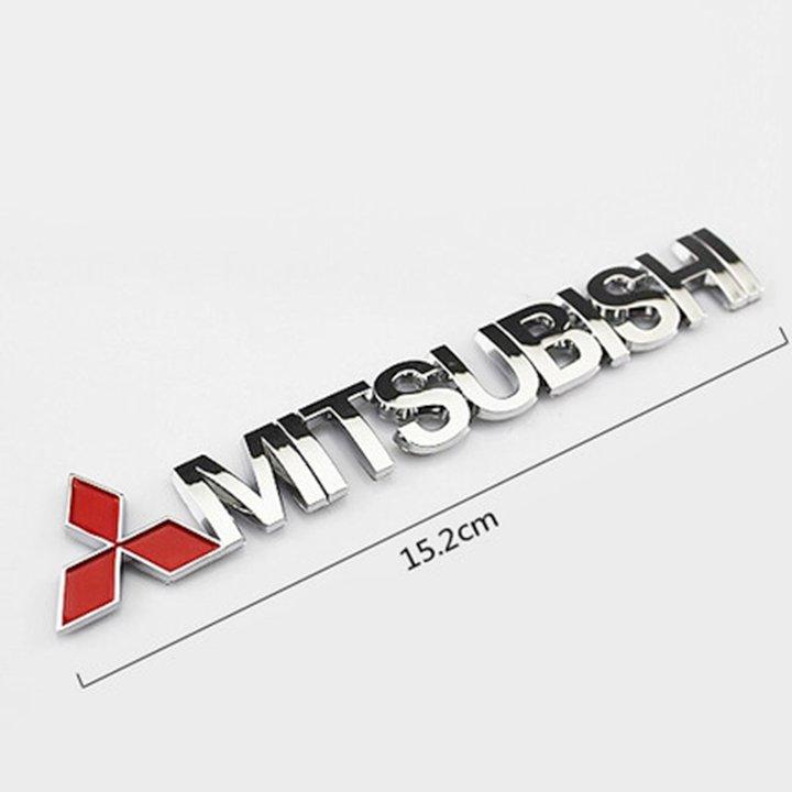 Tem logo chữ nổi MITSUBISHI dán trang trí xe - ATDTECH