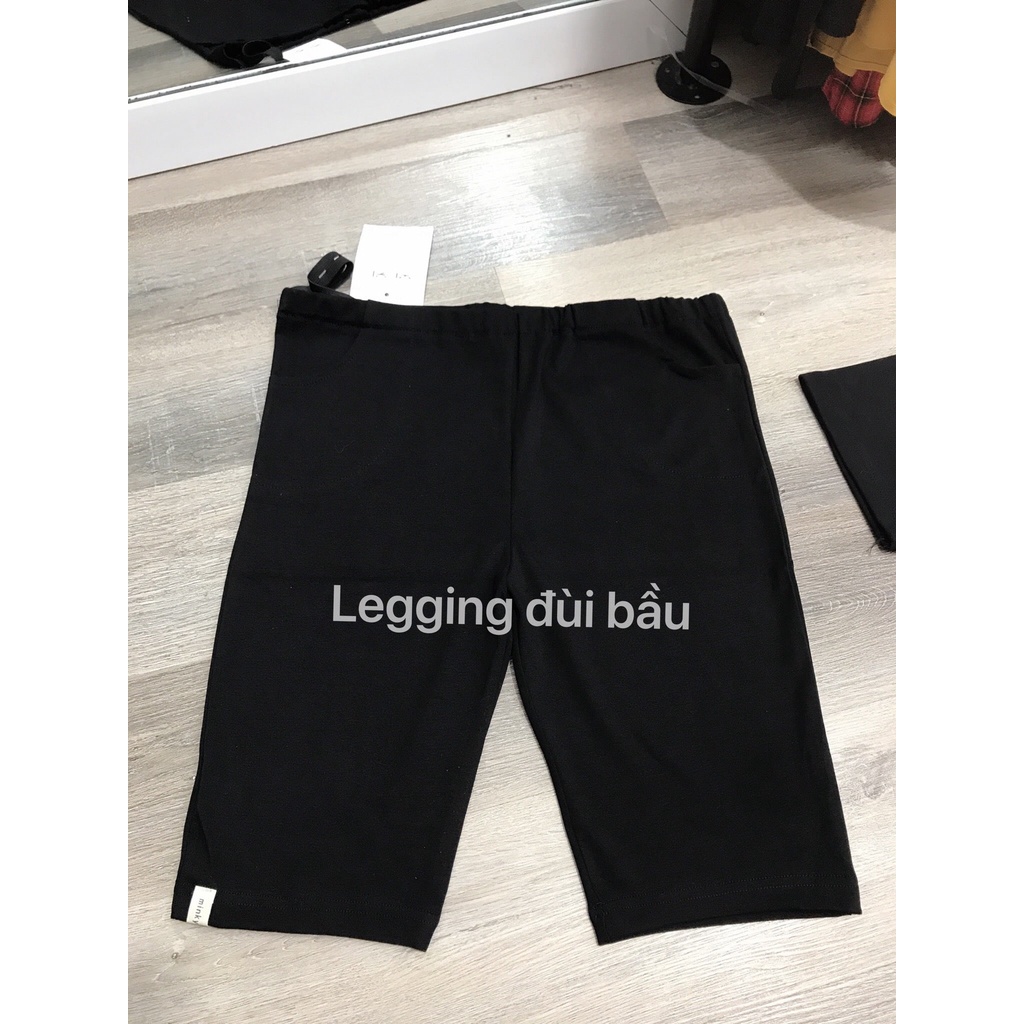 Quần legging lửng bầu có chun chỉnh