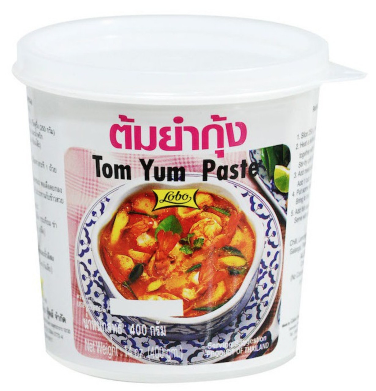 Gia Vị Lẩu Thái LoBo 400gr*24h/ Tom Yum Paste Lobo/ Thai Hot Tot Seasoning - Nhập Khẩu Chính Hãng Thái Land