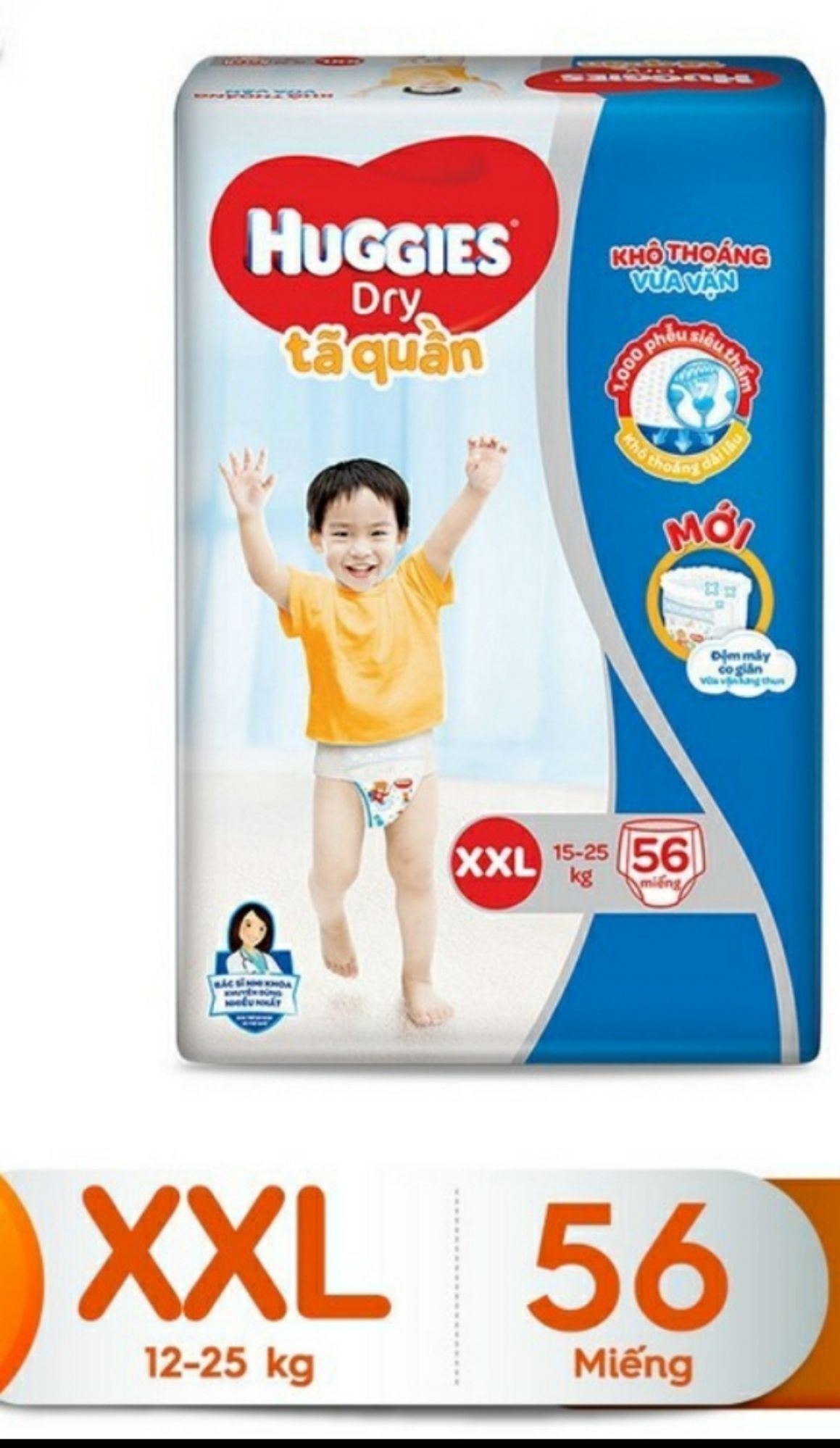 Tả quần huggies size XXL56 date mới