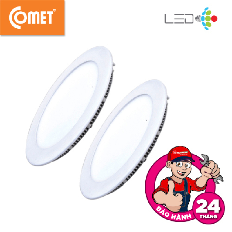 Bộ 2 Cái: Đèn Led Âm Trần Siêu Mỏng TRÒN Fighter Comet 9W CD03F009 thiết kế siêu mỏng ,chất liệu nhôm sơn tĩnh điện,chống rỉ sét và tản nhiệt hiệu quả; tính năng tản sáng cao cấp,quang thông cao,chiếu sáng tốt mà vẫn tiết kiệm