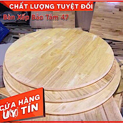 [HCM]Mặt Bàn Tròn Gỗ Cao Su (đường kính 60cm)
