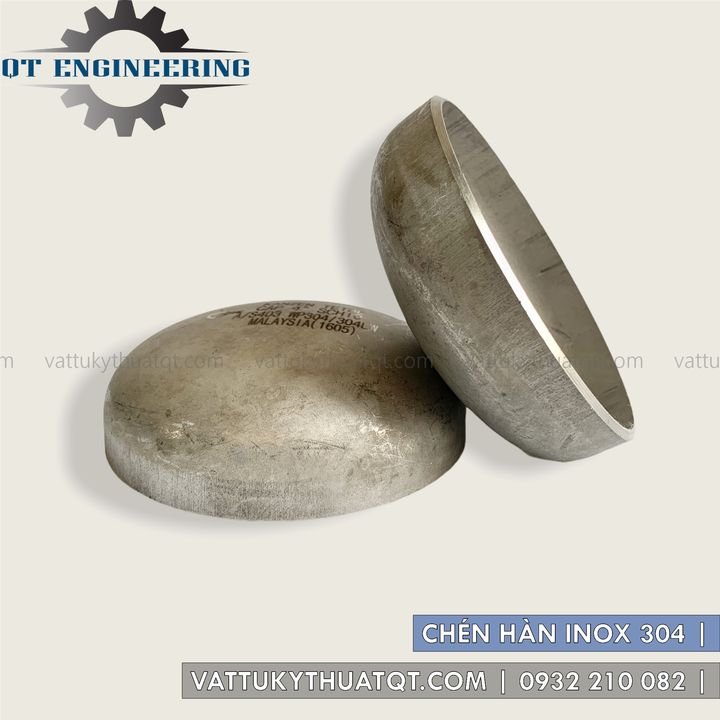 Chén Hàn Inox 304 (SCH10) - Phi 60,76,90,114,141mm - VATTUKYTHUATQT.COM