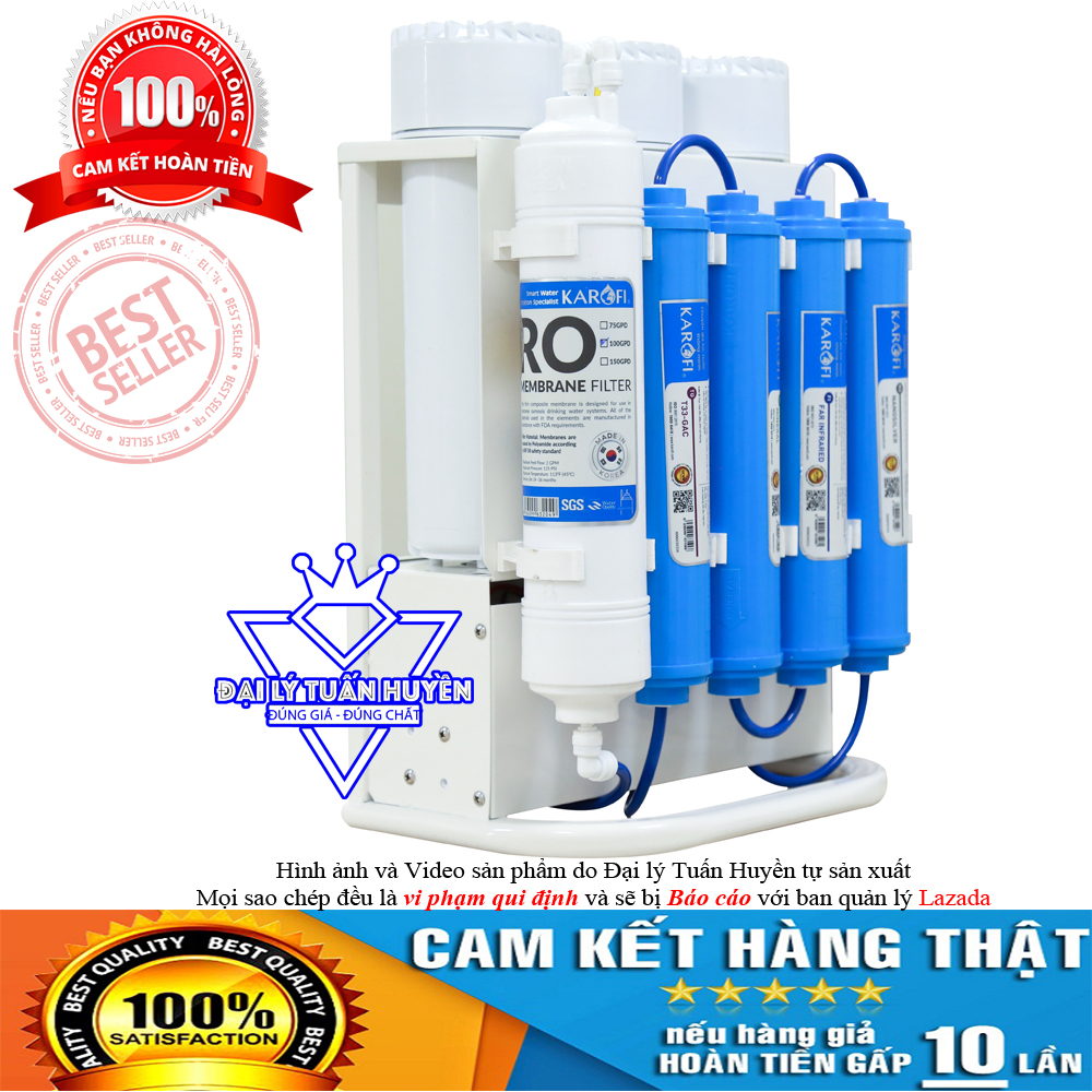 [Trả góp 0%][HÀNG CHÍNH HÃNG] MÁY LỌC NƯỚC KAROFI SLIM S-S038